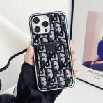 Dior Fabric iPhone Case-BLACK