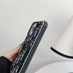 Dior Fabric iPhone Case Side Buttons