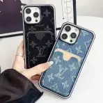 Fabric LV iPhone Case Card Slot 2 Styles