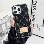 Gucci Denim iPhone Case-BLACK