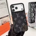 LV Case iPhone- Black Monogram