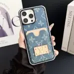 LV iPhone Case Denim Card Holder-BLUE