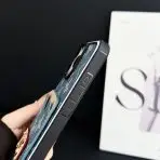 LV iPhone Case Denim Card Holder buttons