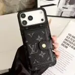 LV Wallet Phone Case for iPhone 17 Series - Black Monogram