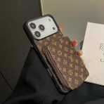 LV Zipped Wallet iPhone Case 17 Brown Small Monogram