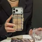 LV Zipped Wallet iPhone Case 17- BB Stripes