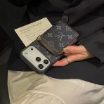 LV Zipped Wallet iPhone Case 17 - Black Monogram