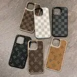 Classic LV Leather iPhone Case