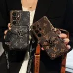 Crossbody LV Card Holder Samsung Galaxy Phone Case