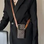 Crossbody LV Style Samsung Galaxy Phone Case – BROWN SMALL MONOGRAM