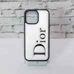 Dior Leather iPhone Case-WHITE
