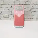 Glamour LV leather iPhone Case-PINK