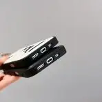 Dior Leather iPhone Case port