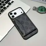 Gucci Card Holder Wallet Phone Case iPhone 17 -BLACK