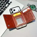 Gucci Card Holder Wallet Phone Case iPhone 17 beige card
