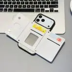 Gucci Card Holder Wallet Phone Case iPhone 17 card white