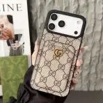 Gucci Card Slot Phone Case-GG Diamonds