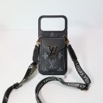 LV Crossbody iPhone 17 Series Case—BLACK MONOGRAM