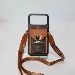 LV Crossbody iPhone 17 Series Case—BROWN MONOGRAM-LIGHT BROWN