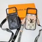 LV Crossbody iPhone 17 Series Case—Brown Black-Checkered