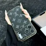 LV Phone Case iPhone 17 Electroplated- upside