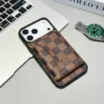 LV Style iPhone 17 Series Phone Case-BROWN CHEKERED