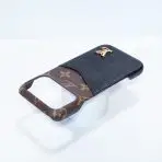 LV Case iPhone 17 Accent Leather Top View
