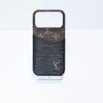 LV Case iPhone 17 Accent Leather : Brown-Black