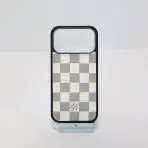 Classic LV Phone Case iPhone 17-WHITE CHECKERED