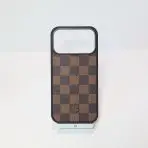 Classic LV Phone Case iPhone 17-BROWN CHECKERED