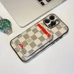 LV Magsafe iPhone Case-WHITE CHECKERED