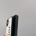 Dior Leather iPhone Case Side buttons