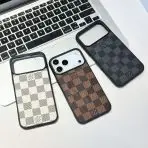 iPhone 17 Series MagSafe Phone Case LV Style Checkered