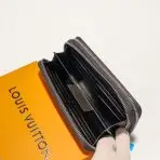 Black Monogram Double Wallet LV Leather - image 0