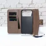 Canvas Gucci Crossbody Wallet Case iPhone 17 with card slots