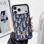 Dior Phone Case Card Holder-BLUE
