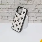 Luxury LV Design iPhone Case White Side