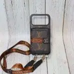 Designer Crossbody LV Zipped iPhone BROWN MONOGRAM-Black Edges
