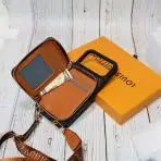 Designer Crossbody LV Zipped iPhone Case