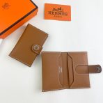 Hermes Card Holder-Golden Brown
