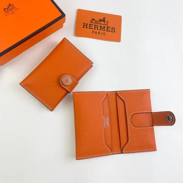 Hermes Card Holder-Orange