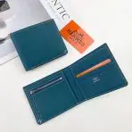 Hermes Bi-Fold Wallet - Blue Gray