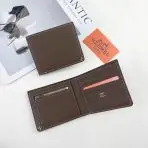 Hermes Bi-Fold Wallet - Black -Brown