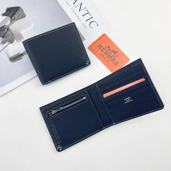 Hermes Bi-Fold Wallet - Black