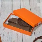 Hermes Crossbody Phone Purse Khaki in box