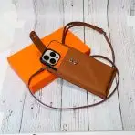 Hermes Crossbody Phone Purse with phone