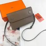Hermes Crossbody Nap Bag—Brown