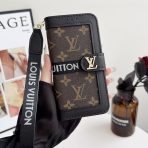Louis Vuitton Flip Folio iPhone Case—BROWN MONOGRAM—black edges