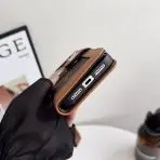 LV Leather Holster Phone Case Style for iPhone 17 Series