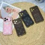 LV Pattern Leather iPhone Case